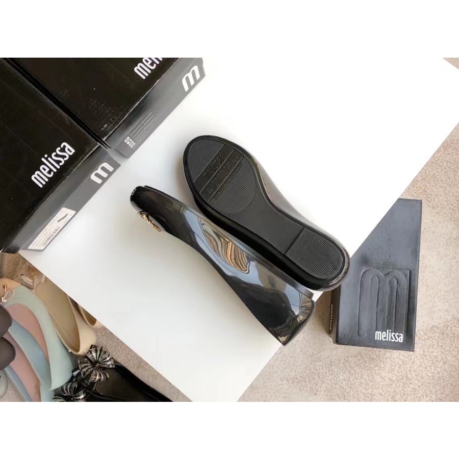 Giày Sandal Đi Biển Đế Phẳng Phong Cách melissa melissa melissa Phối Kim Loại Saturn Queen West Mùa Xuân Hè Cho Nữ