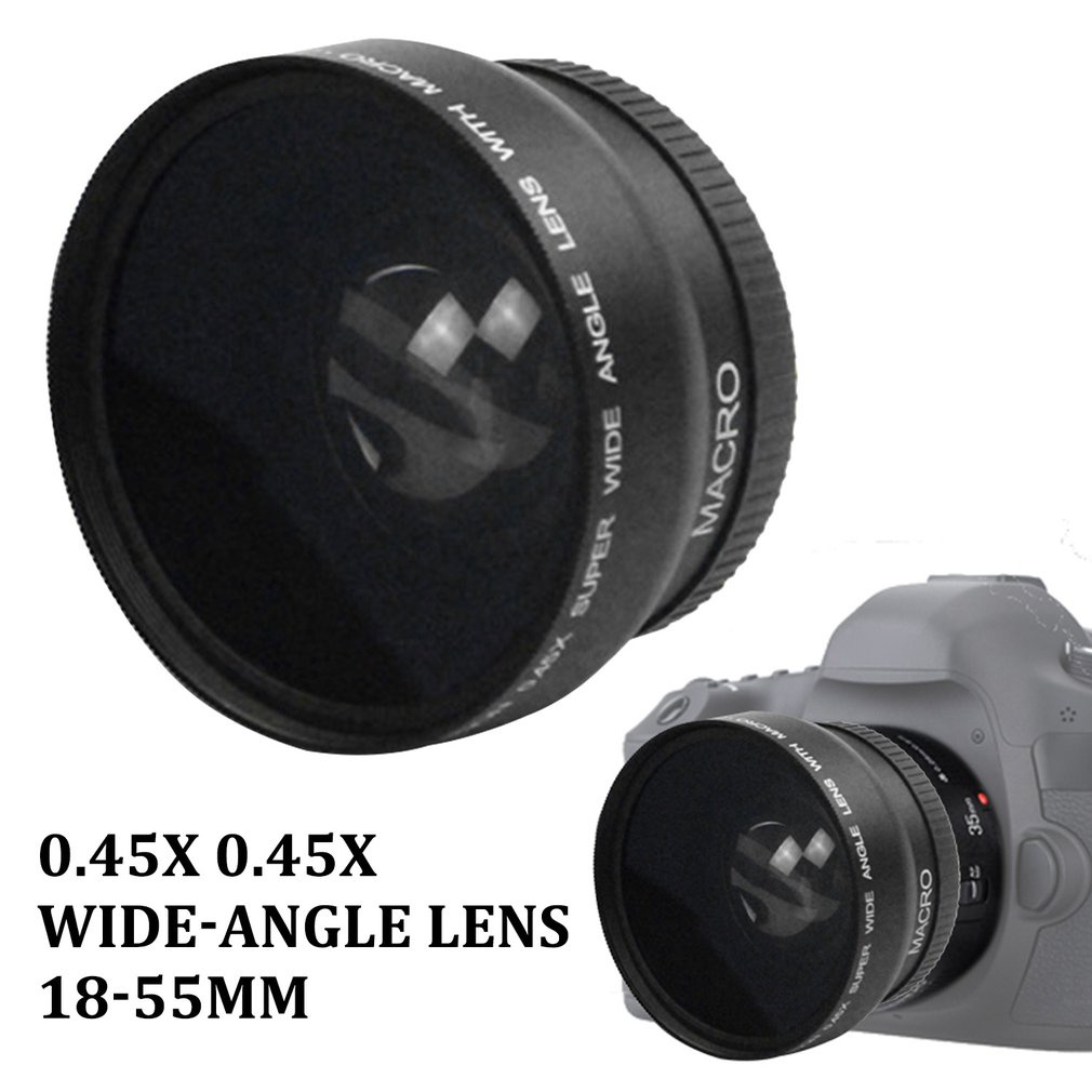 0.45* 0.45 Times Wide-Angle Lens 52Mm Practical Camera Accessories Reusable Univeasal [Q/14]
