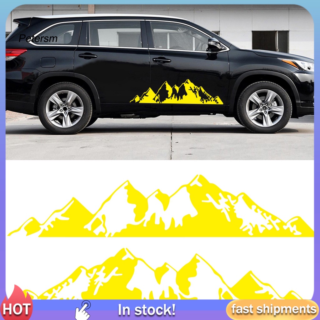 Set 2 Đề Can Dán Trang Trí Xe Hơi Chịu Nhiệt Độ Cao Tháo Rời Được Tiện Lợi