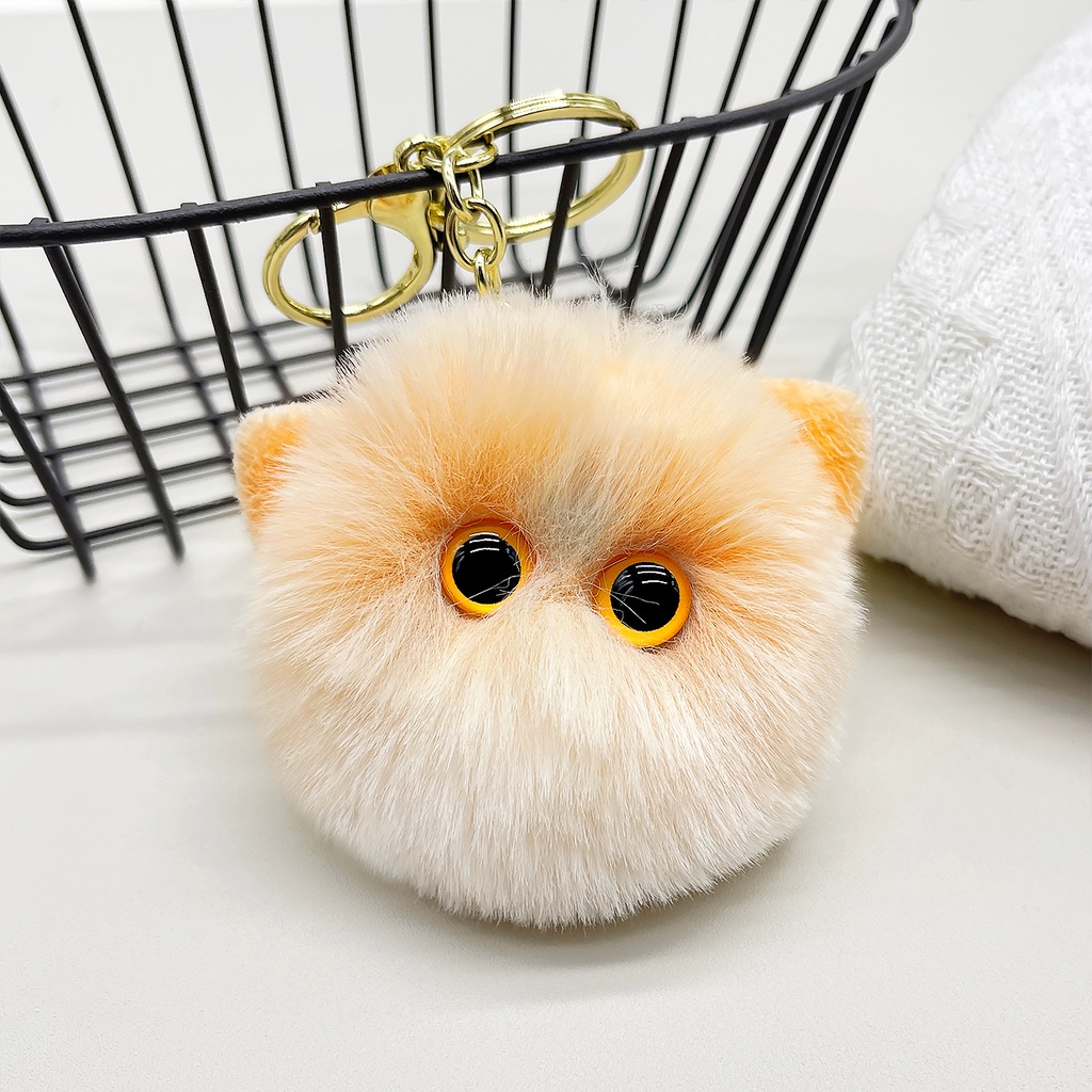 Móc Khóa Hình Mèo Nhồi Bông Dễ Thương