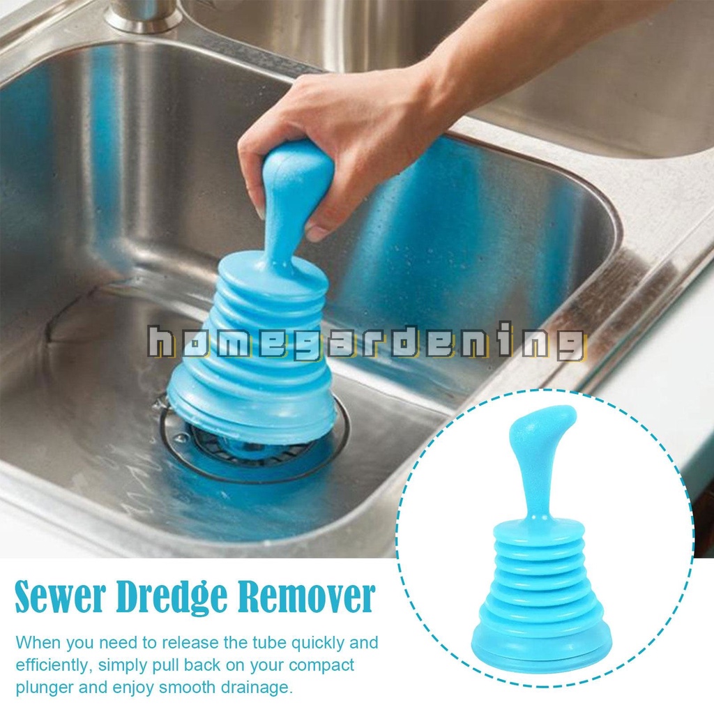 Dụng Cụ Thông Ống Thoát Nước Bồn Rửa Chén / Nhà Tắm Dạng Bóp Có Giác Hút Mạnh