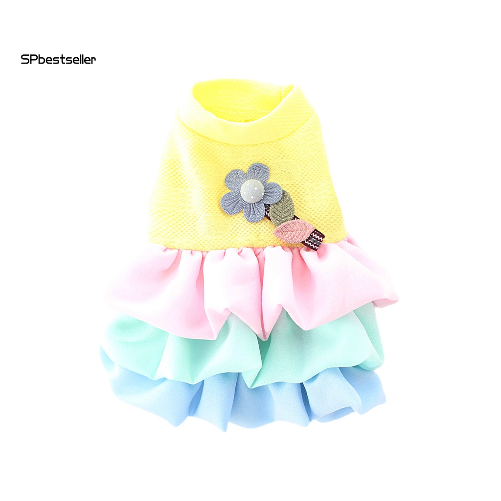 Đầm Mềm Thân Thiện Với Da Thú Cưng Họa Tiết Hoa Thời Trang Mùa Hè