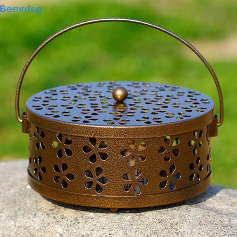 Hộp Đựng Nhang Muỗi Hình Tròn Có Tay Cầm Tiện Dụng