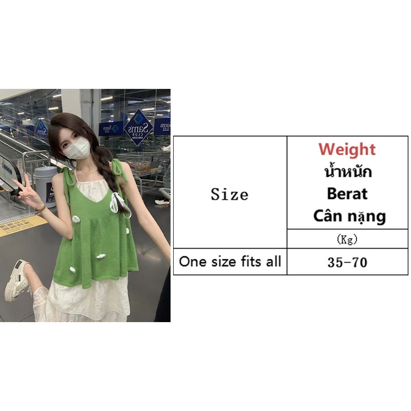 Áo tank top SINRANSINYA ôm dáng mẫu 2023 họa tiết hoa nhỏ ngọt ngào thời trang mùa hè cho nữ