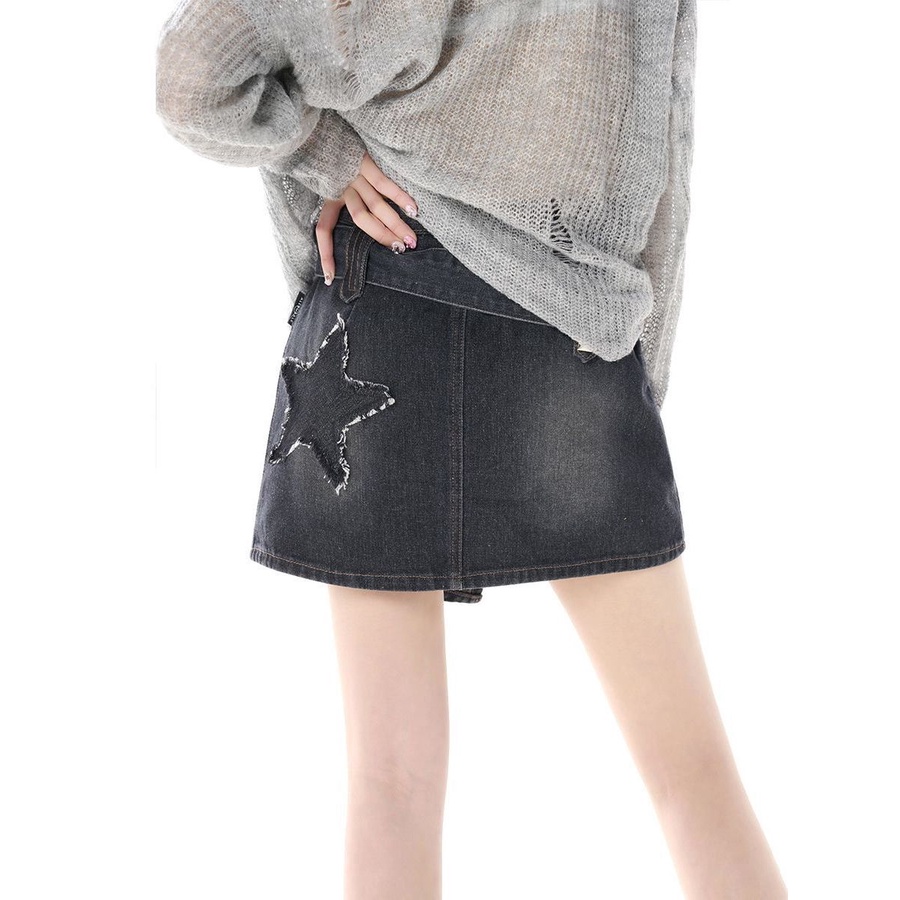 Chân váy jean chữ A thời trang 2023 MA1105