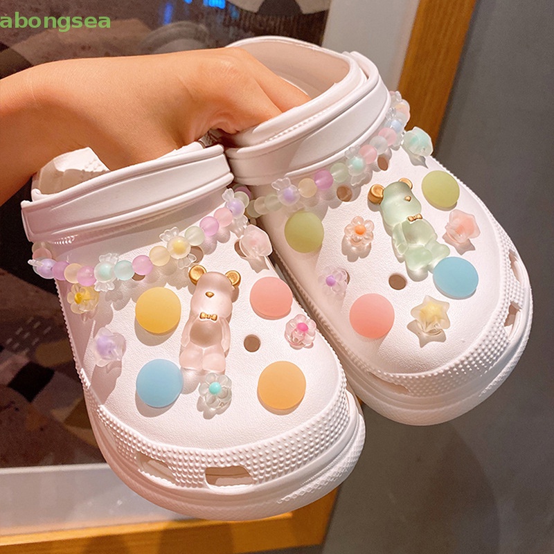 1 Bộ Phụ Kiện Trang Trí Giày Màu Kẹo Có Thể Tháo Rời Bongsea