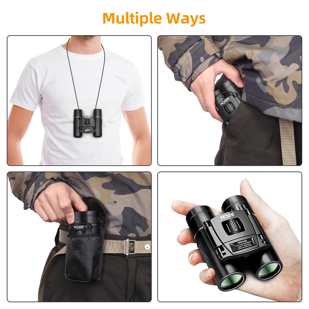 100X22 High Definition Telescope Mini 30000M Phone Binoculars Magnification Bak4 Micro Night Vision For Camping [Q/4]