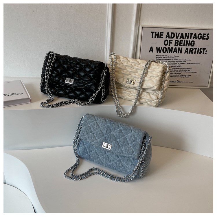 Túi Xách Đeo Vai Cỡ Lớn Phối Dây Xích Thời Trang Mùa Hè 2023 Dành Cho Nữ