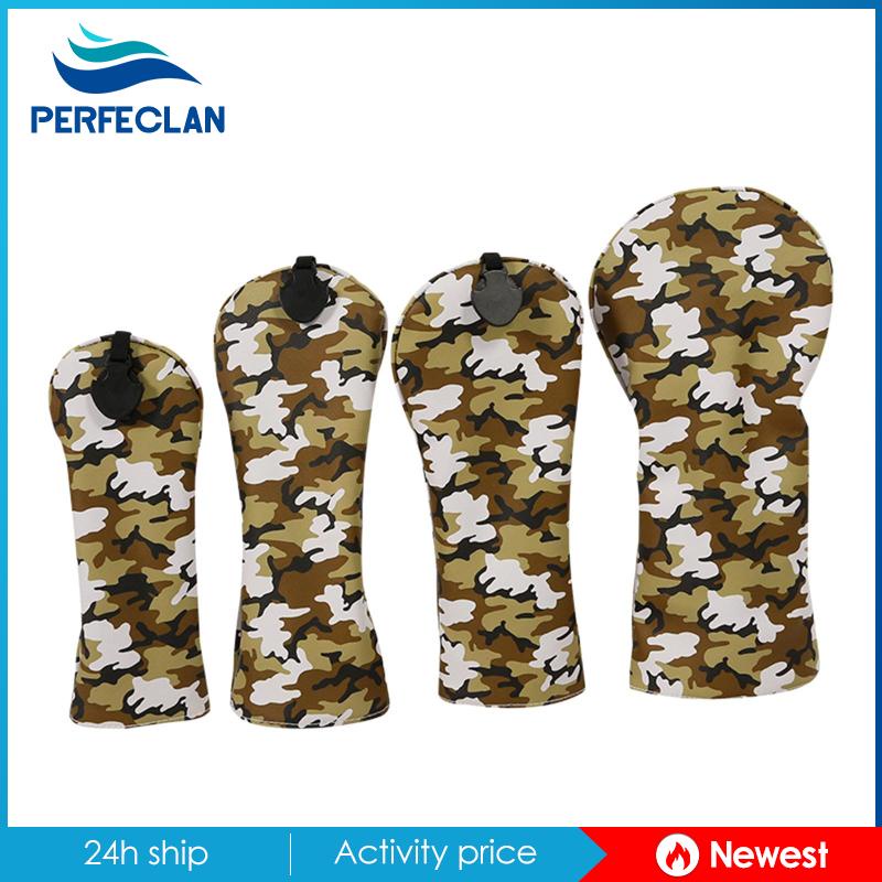 Set 4 Vỏ Bọc Đầu Gậy Đánh Golf Bằng PU Cho Nam Và Nữ