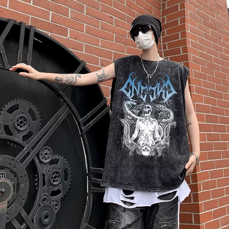 Áo Thun Sát Nách Thể Thao Phong Cách Đường Phố Thời Trang Mùa Hè Cho Nam