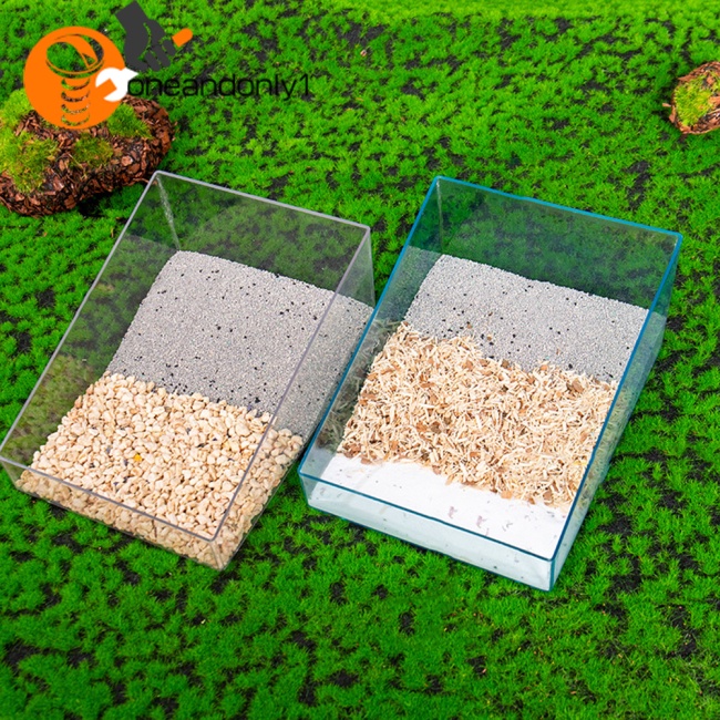 [COD] Khay Đựng Cát Vệ Sinh Bằng Acrylic Trong Suốt Cho Chuột Hamster / Sóc / Chuột Lang / Gấu Guinea