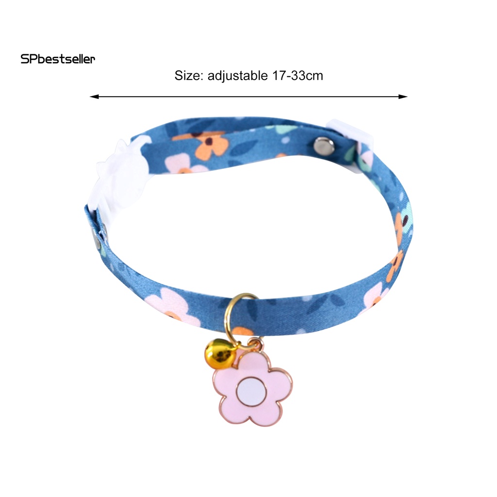 Vòng Cổ Nylon Hình Hoa Nhỏ Thoải Mái Có Thể Điều Chỉnh Cho Thú Cưng