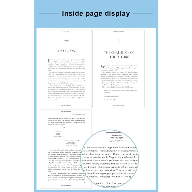 Từ 0 đến 1: Bắt đầu sự Ca Sĩ Bí Mật và Series Thương mại Tương Lai của Peter đến One Zero To One Entrepreneurship From 0 đến 1 Sách Quản lý Thương mại Sáng Tạo Bán Chạy Nhất