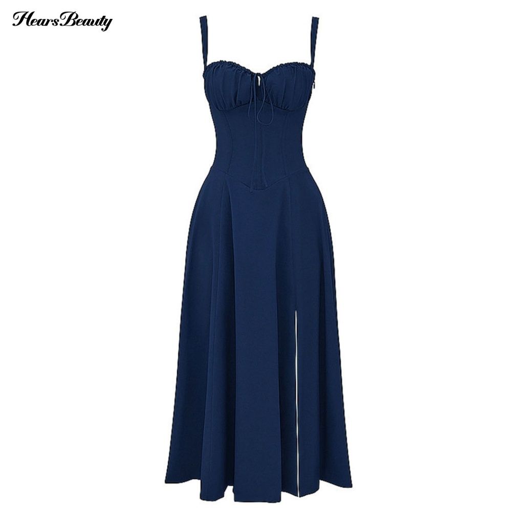 Đầm Midi Cổ Khoét Sâu Thời Trang Dạo Phố Sành Điệu