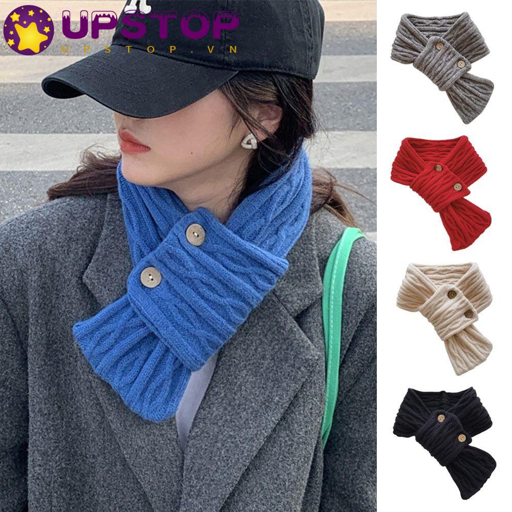 Khăn Choàng Cổ Dệt Kim Mềm Mại Dày Dặn Giữ Ấm Mùa Đông