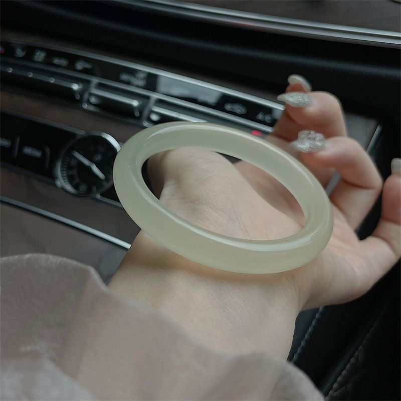 Vòng Tay Hạt Băng Tự Nhiên Hetian Qingbai Qingshui Hàng Chính Hãng Cho Nữ