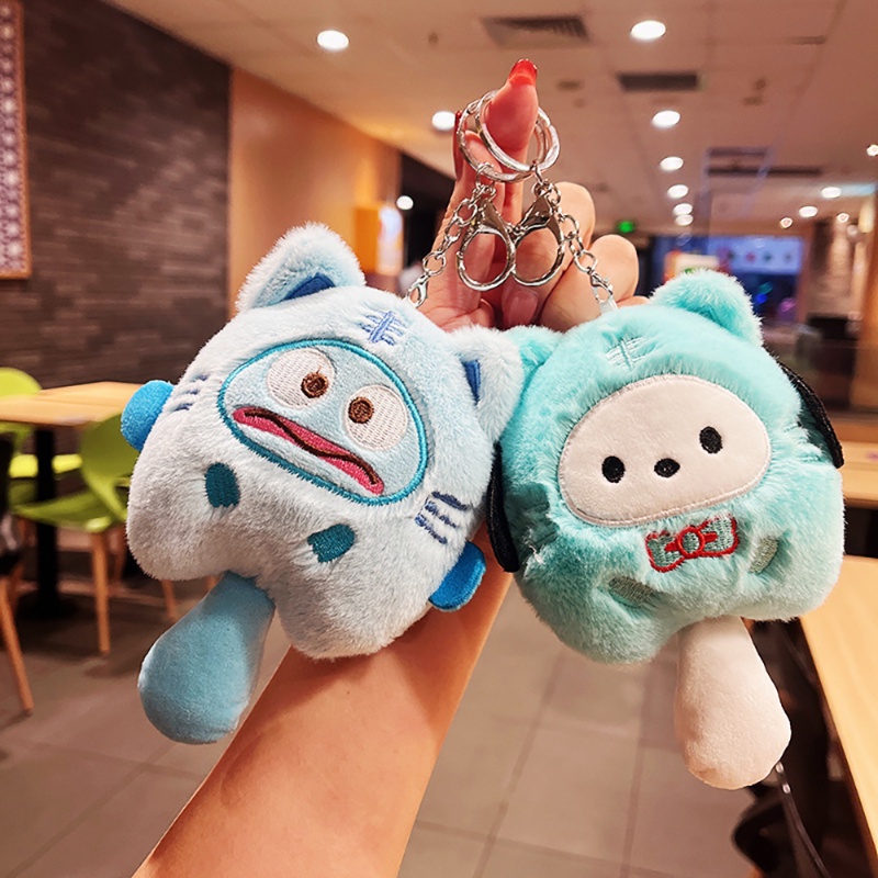 Sanrio Móc Khóa Thú Nhồi Bông Hello Kitty MyMelody Kuromi Cinnamoroll