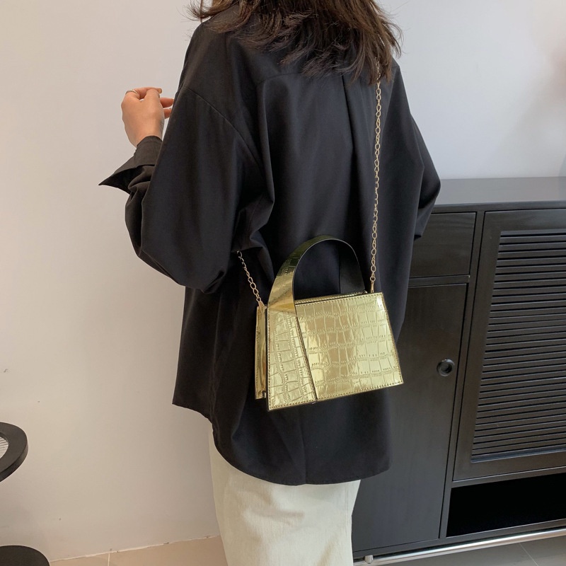 Túi Xách JASMIN NOIR Da PU Dáng Vuông Họa Tiết Da Cá Sấu Thời Trang Cho Nữ