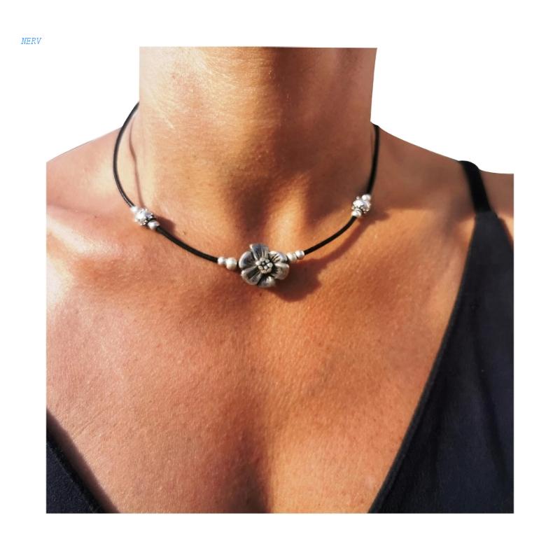 Vòng cổ Mặt Hình Hoa Điều Chỉnh Được Thời Trang