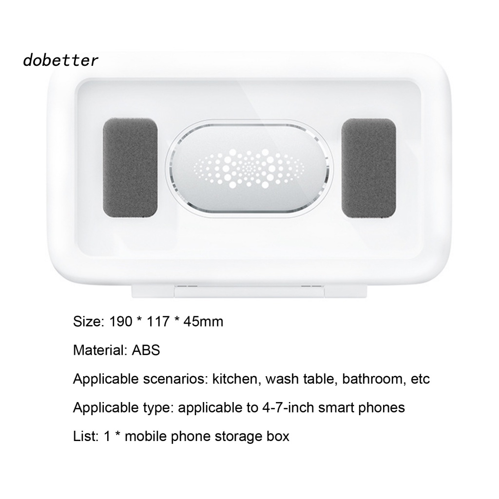 Túi Đựng Điện Thoại Dán Tường Chống Nước Cảm Ứng Tự Dính Cho Nhà Tắm