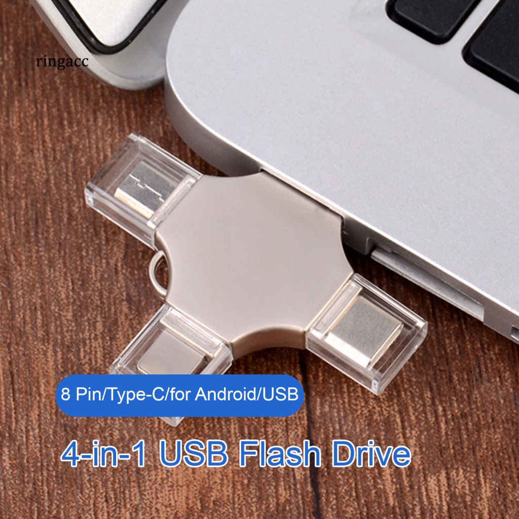 Ổ Đĩa USB Tốc Độ Cao 8-Pin / Type-C / USB / Cho Android 8 / 16 / 32 / 64 / 128G