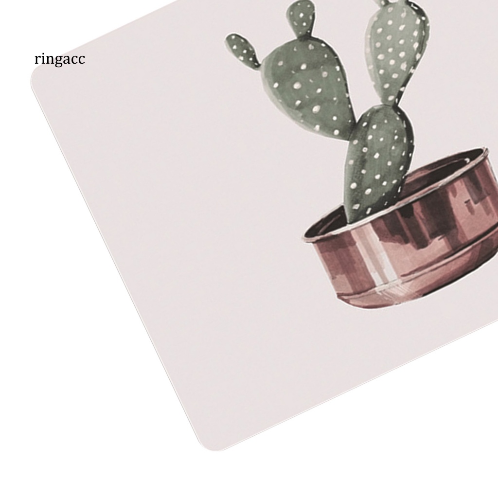 Thảm Lót Chuột Bàn Phím RGA Mềm Chống Trượt In Hình Cây Xương Rồng Dễ Thương