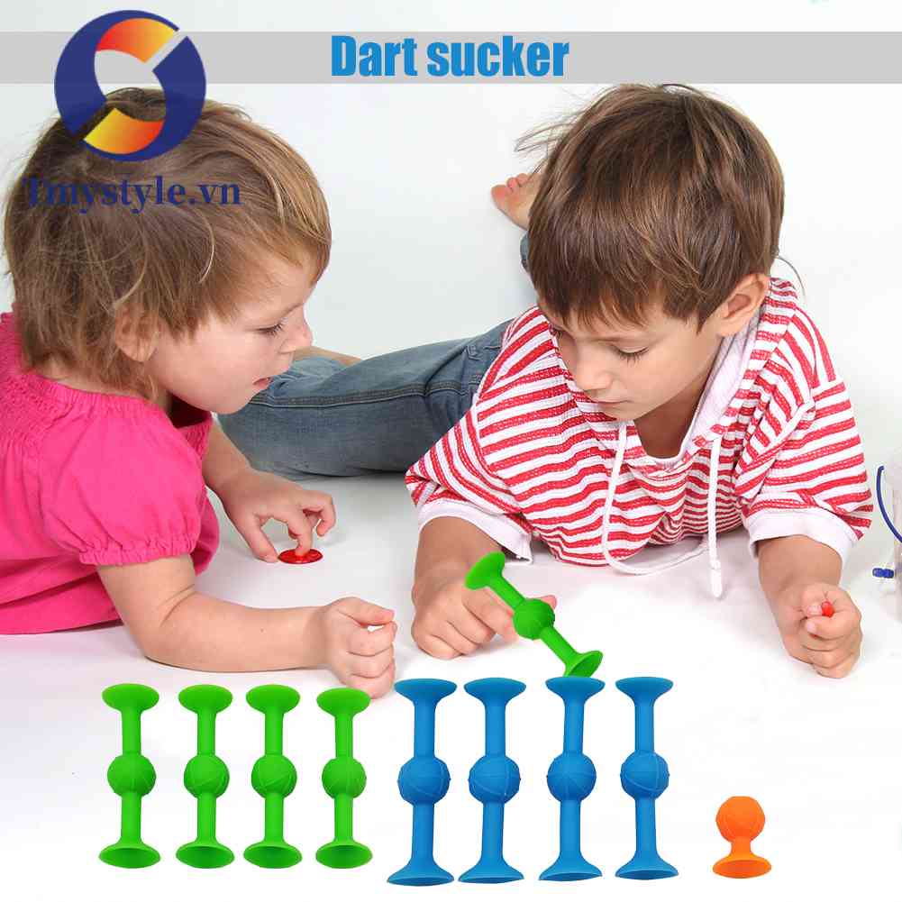 Set 9 Phi Tiêu Silicone Có Giác Hút Giúp Giảm Căng Thẳng