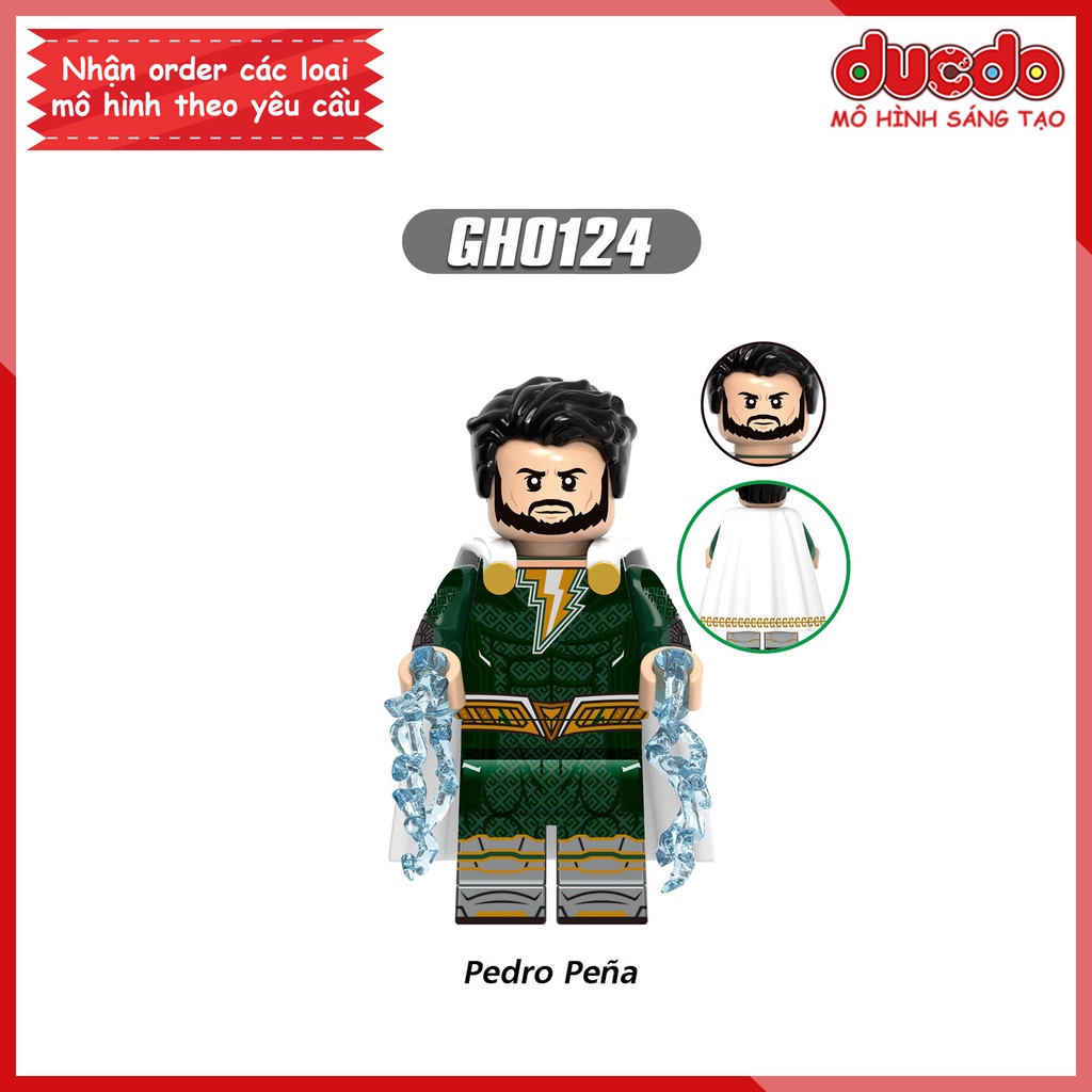 Minifigures các nhân vật siêu anh hùng trong Shazam - Đồ chơi Lắp ghép Xếp hình Mô hình Mini XINH G0116