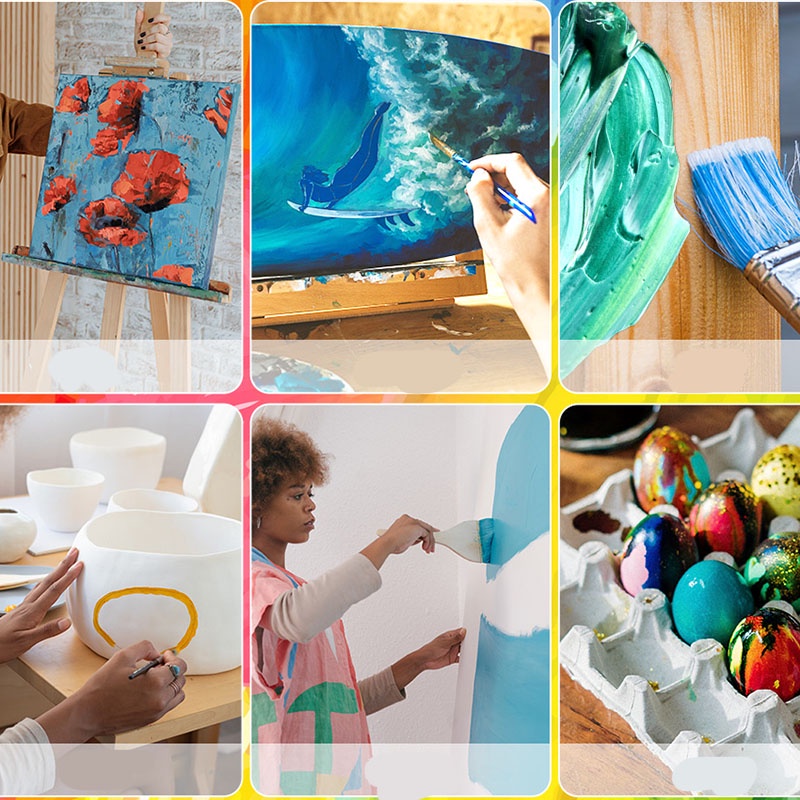 30ml sơn acrylic màu chai ống acrylic sơn bộ vải may mặc sơn da phong phú DIY sắc tố