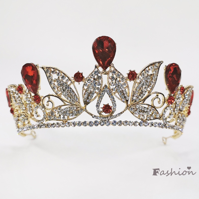 Cài Tóc Hình Vương Miện Đính Đá Xinh Xắn Cho Cô Dâu