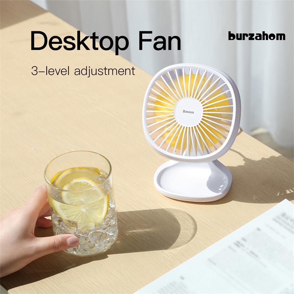Quạt Điện Làm Mát Mini 5 Cánh 3 Tốc Độ Cắm USB Dùng Cho Văn Phòng / Nhà Ở