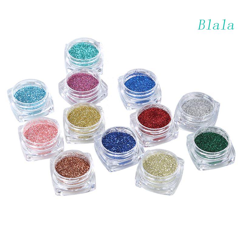 Set 12 Lọ Bột Kim Tuyến Ngọc Trai Nhân Tạo Dùng Để Trang Trí