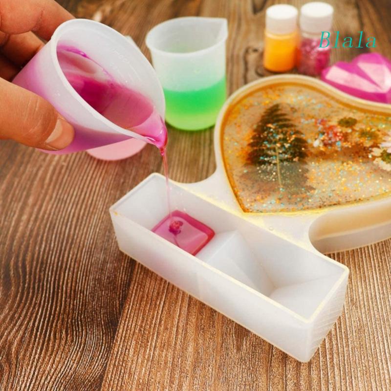 Set 10 Cốc Đo Lường 100ml Bằng Silicone Tiện Dụng
