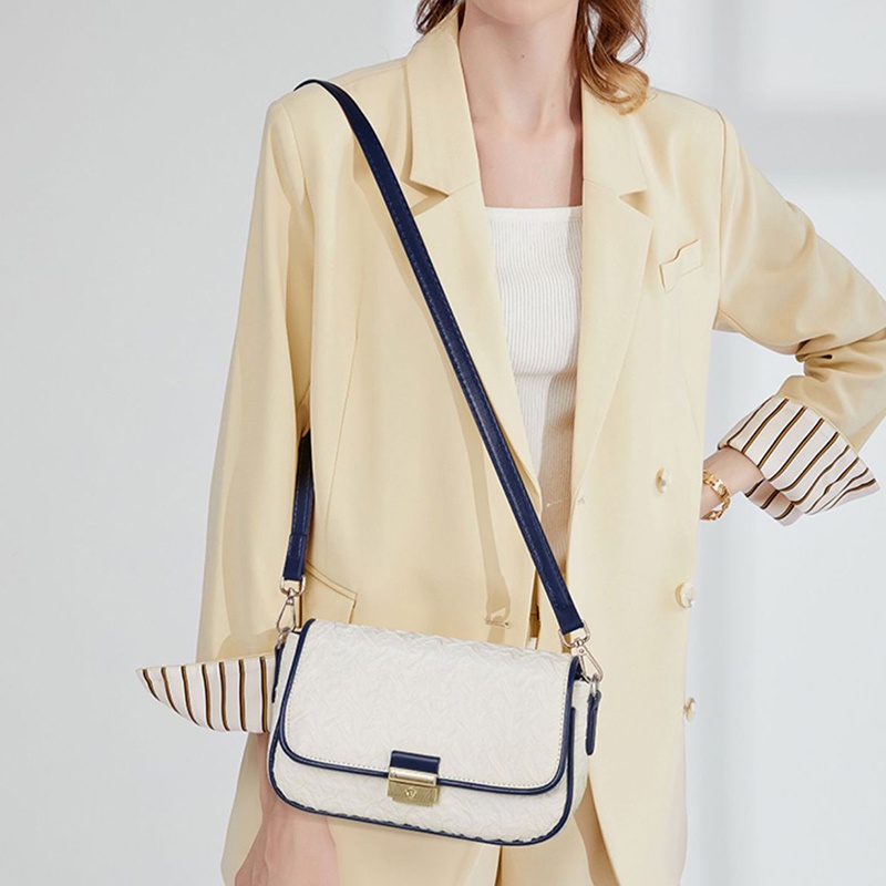 Túi đeo dưới cánh tay Hình Vuông Cỡ Nhỏ Thiết Kế Xếp Ly Phối Dây Đeo Sợi Xích Thời Trang Cao Cấp Cho Nữ