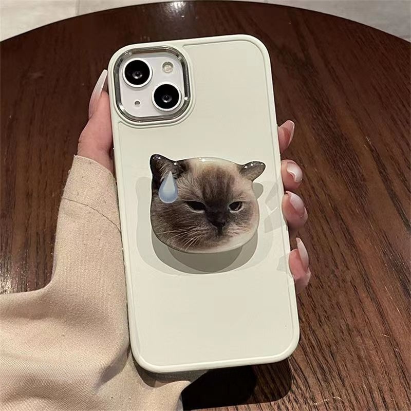 Ốp Điện Thoại Mạ Màu Lỏng Có Giá Đỡ Bảo Vệ Camera Cho iPhone 14 13 12 11 Pro max XR x / xs 7p / 8p