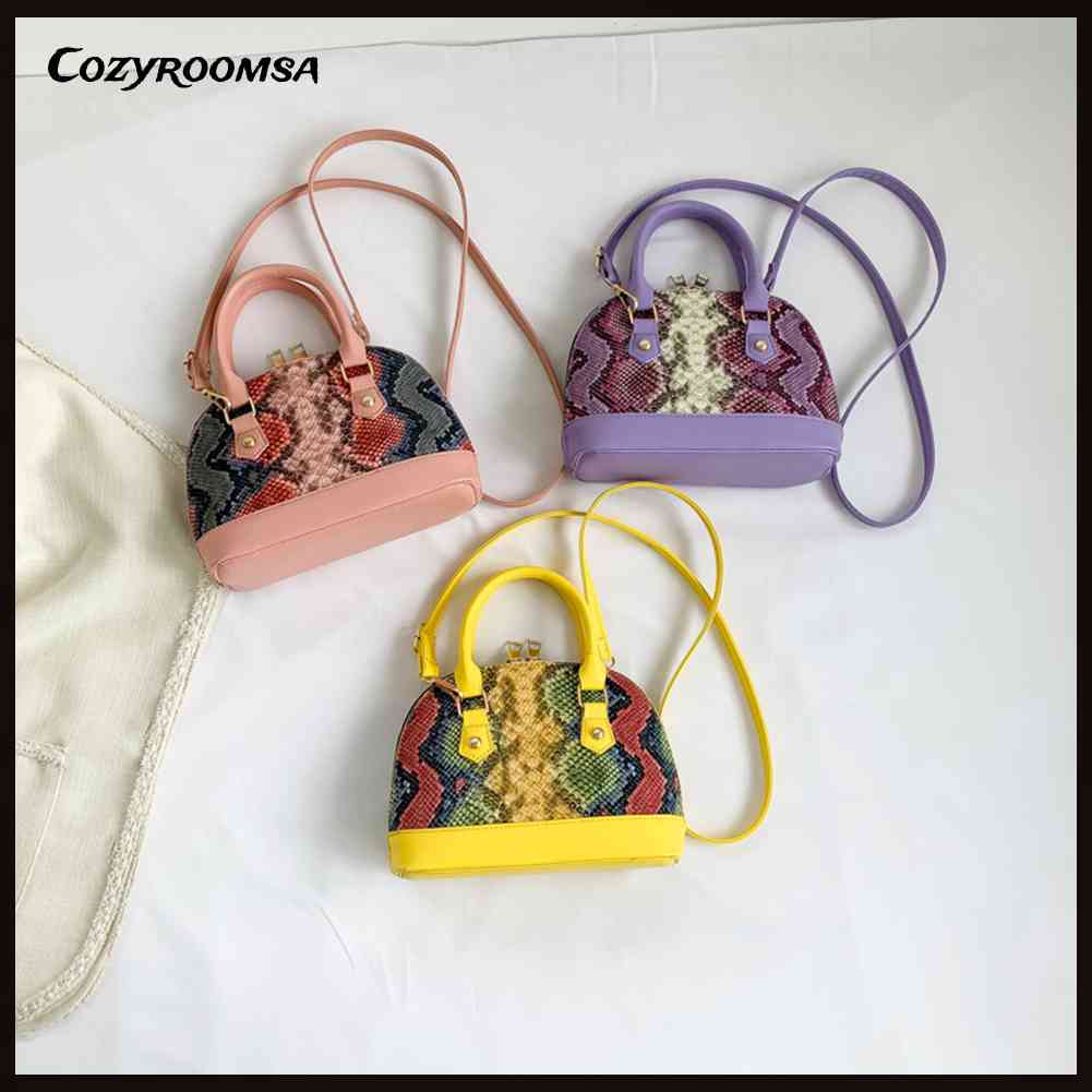 Túi Đeo Chéo Họa Tiết Da Rắn Thời Trang Mới Cho Nữ