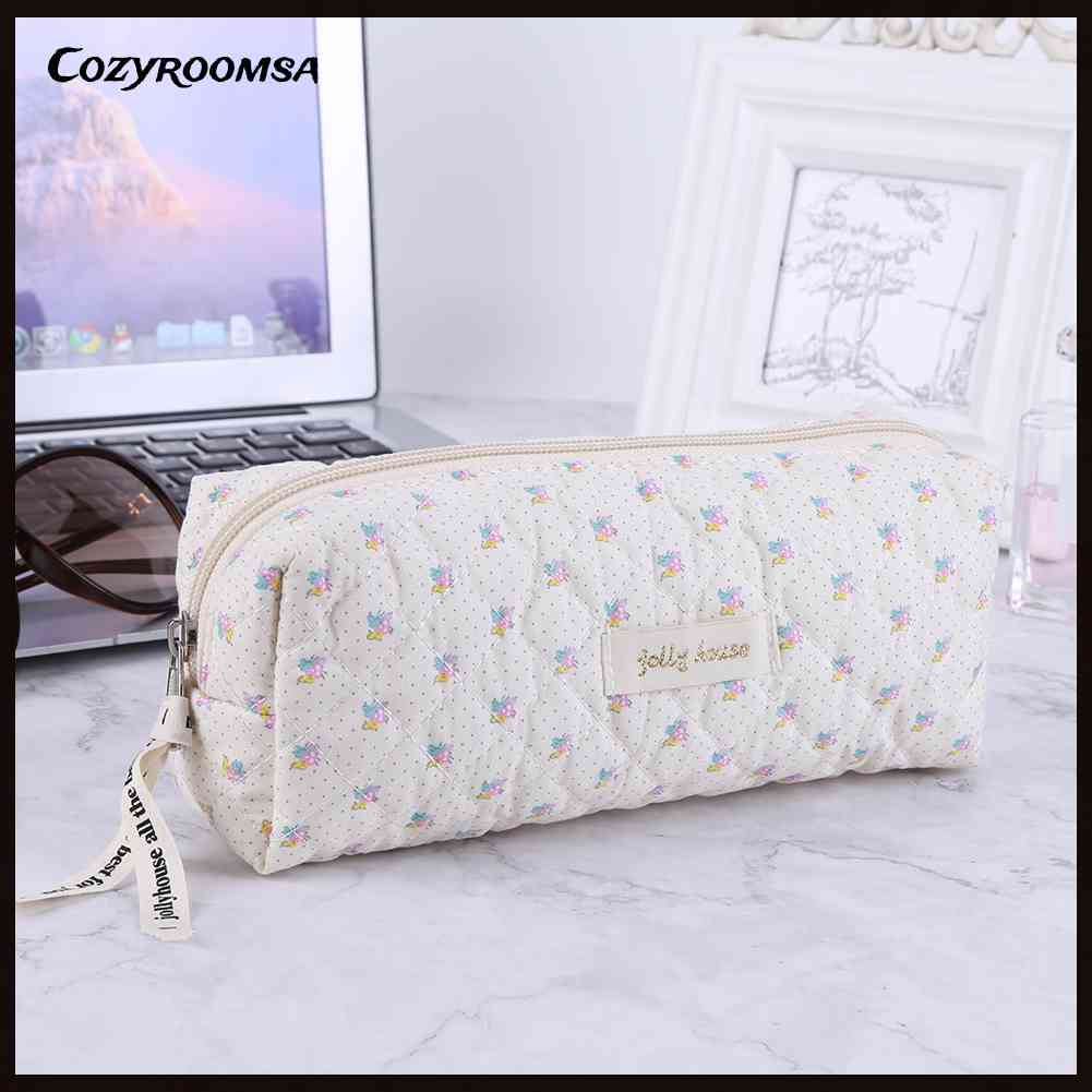 Túi Đựng Mỹ Phẩm Di Động Họa Tiết Dễ Thương Có Thể Giặt Được