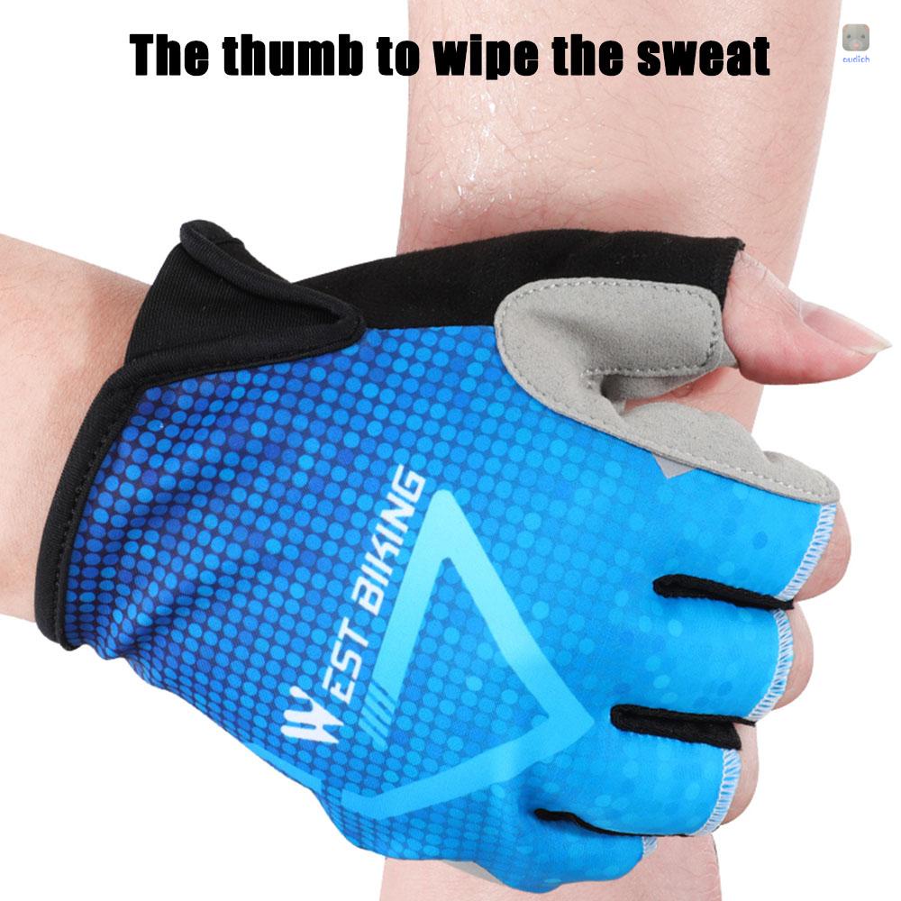 Găng Tay Thể Thao Hở Ngón Hấp Thụ Sốc Thoáng Khí