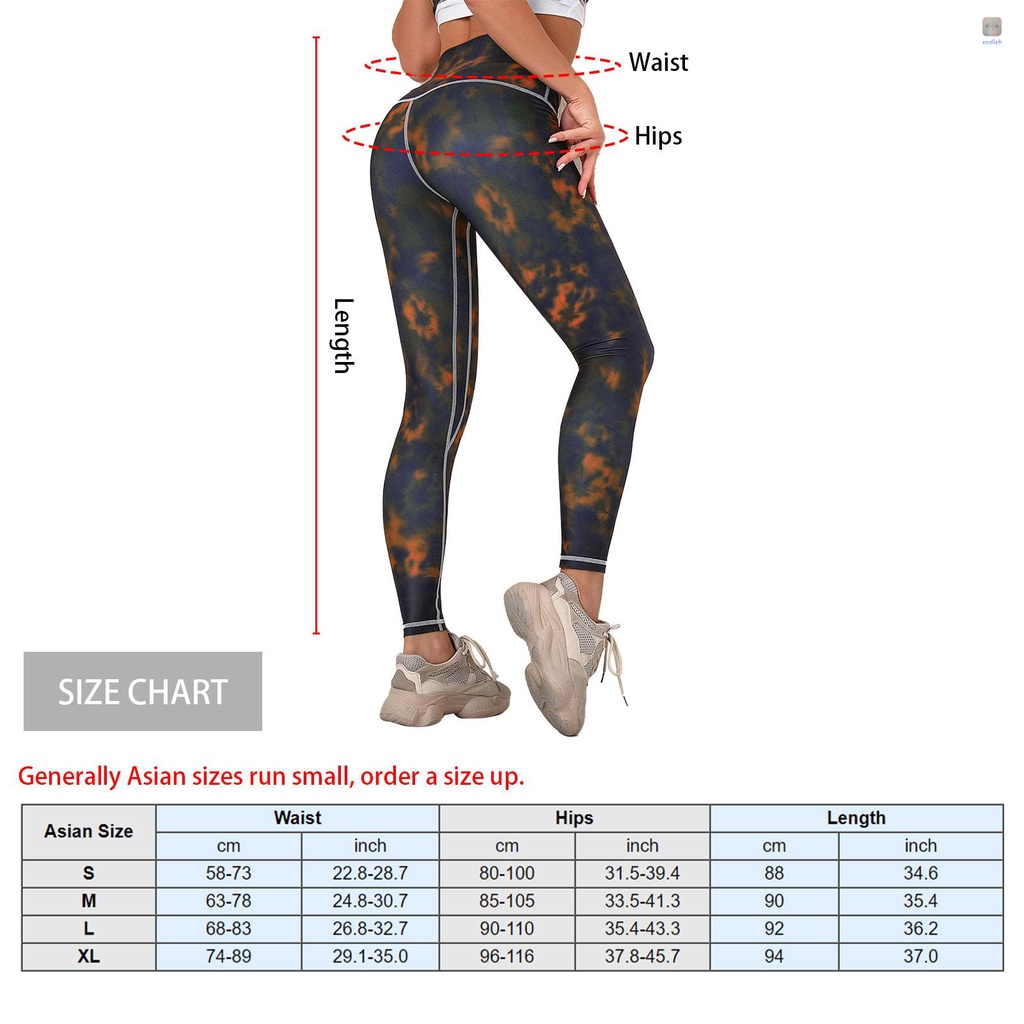 Quần Legging Thể Thao Lưng Cao In Họa Tiết Màu Nhuộm Nâng Mông Chống Ẩm Cho Nữ