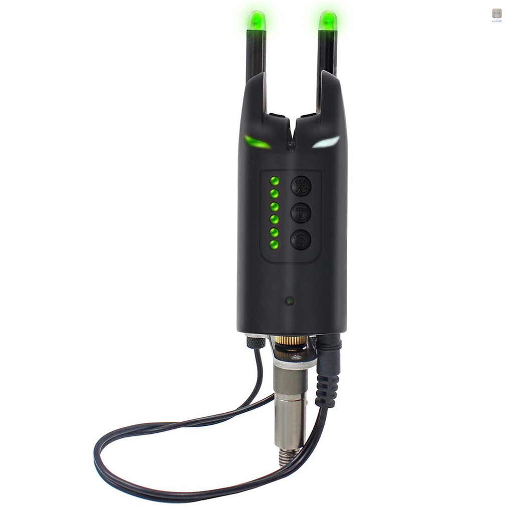 Gậy Chống Gió Bằng Hợp Kim Nhôm Có Đèn LED Kèm Chuông Báo Cá Cắn Câu