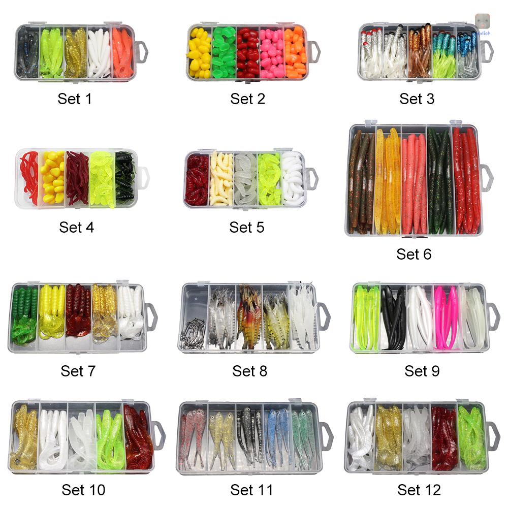 Bộ Mồi Câu Cá Giả Chất Liệu Mềm Mại Chuyên Dụng