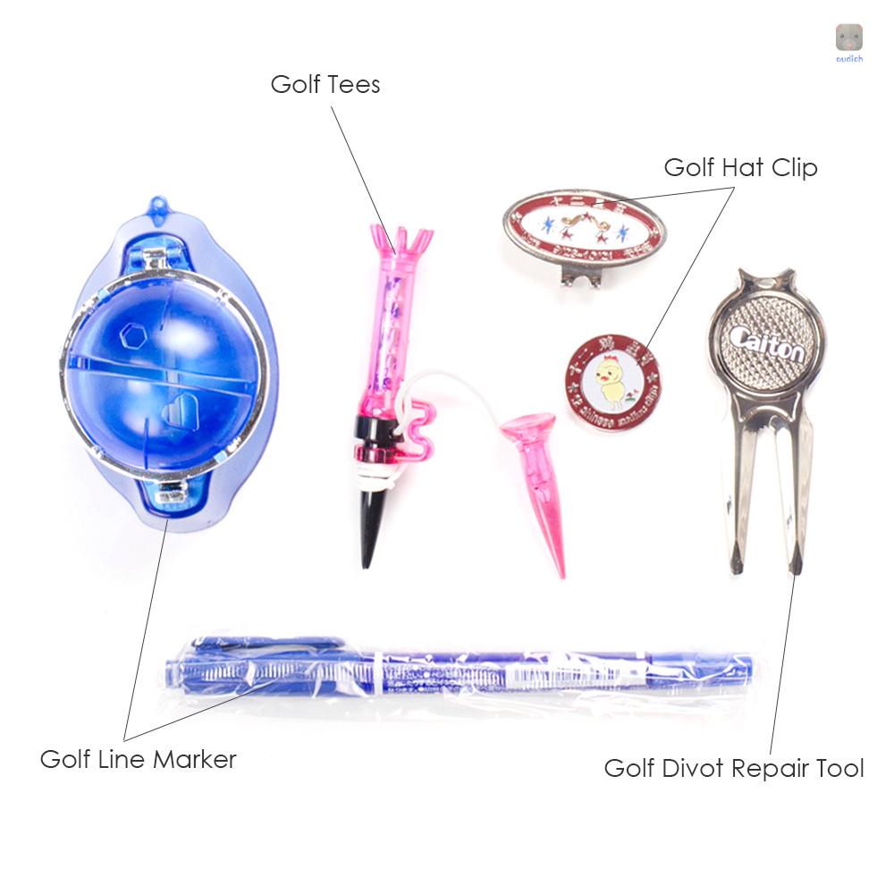 Bộ Dụng Cụ Đánh Dấu Đường Đánh Dấu Đường Đánh Golf Từ Tính (Kẹp Mũ Đánh Golf) Màu Sắc Ngẫu Nhiên