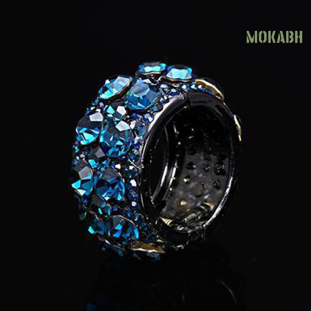 Kẹp Tóc Đuôi Ngựa Đính Đá Nhiều Màu Sắc Chống Trượt