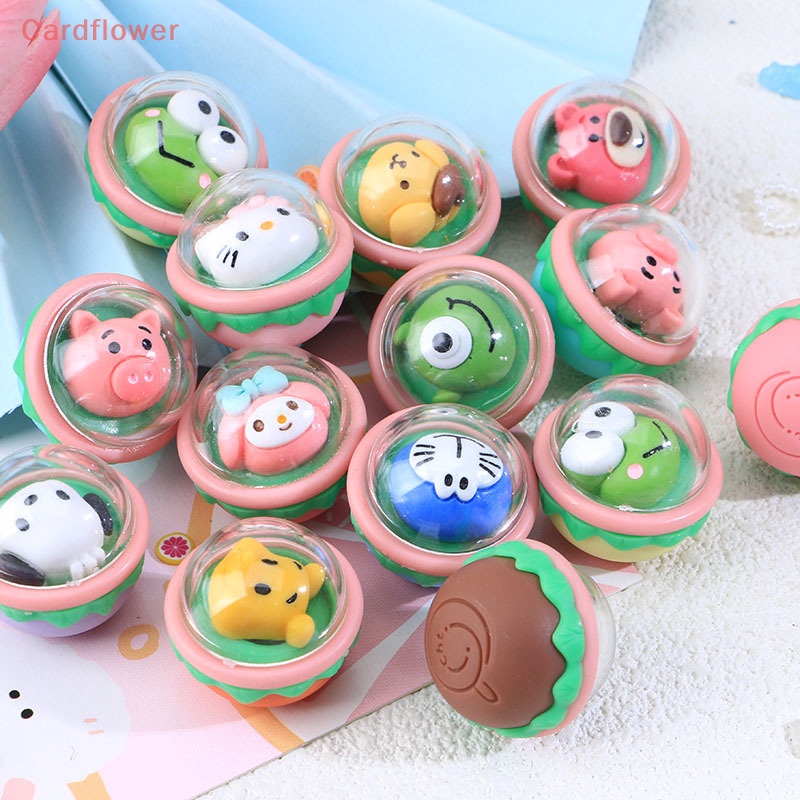 &lt; Cardflower &gt; Kẹp Tóc Resin Hình Hoạt Hình Gashapon Tumbler Tự Làm Trang Sức Điện Thoại