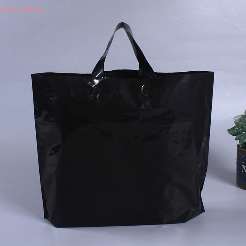 Set 5 Túi Mua Sắm Có Tay Cầm Bằng Nhựa Dày Dặn