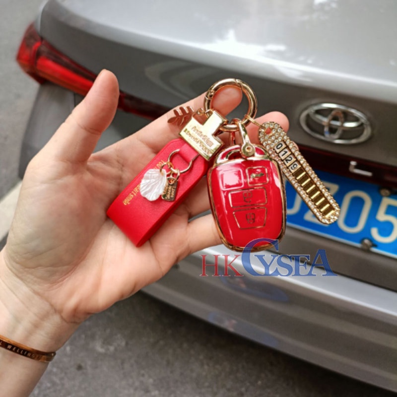 Vỏ Chìa Khóa Điều Khiển Từ Xa Bằng Silicon Cho Toyota Vios Yaris Ativ 2014-2020 Camry Prius 2014-2020 Corolla RAV4 Toyota Sienta Yaris Active / Vios / Yaris Ativ / Vios / Yaris Sport 2018