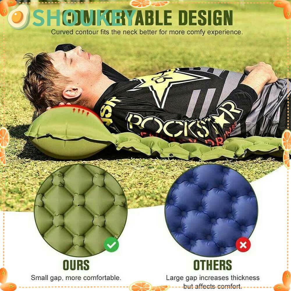 SHOUHOU Đệm Ngủ Bơm Hơi Di Động Tiện Dụng Mang Theo Du Lịch Cắm Trại