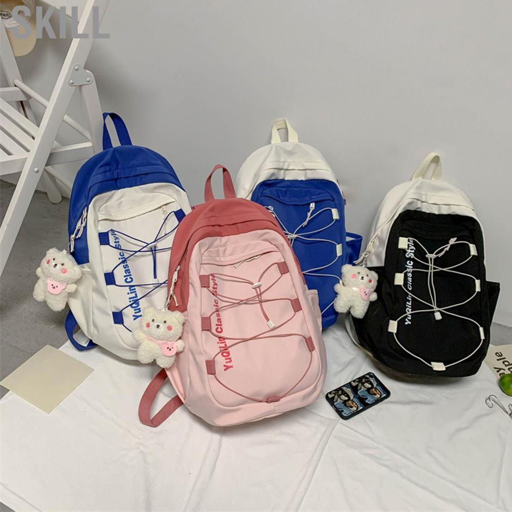 Skill School Backpack  Casual Extra Large Zipper Fashionable for Lady Dating
