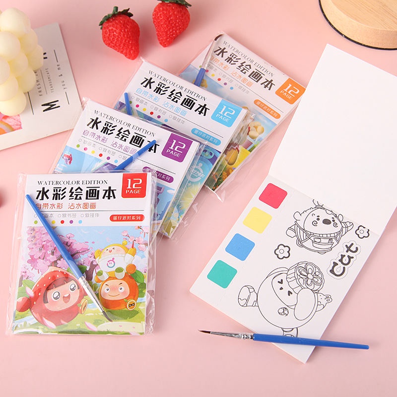 Sách Tô Màu Nước Sáng Tạo diy SG075 Dành Cho Học Sinh