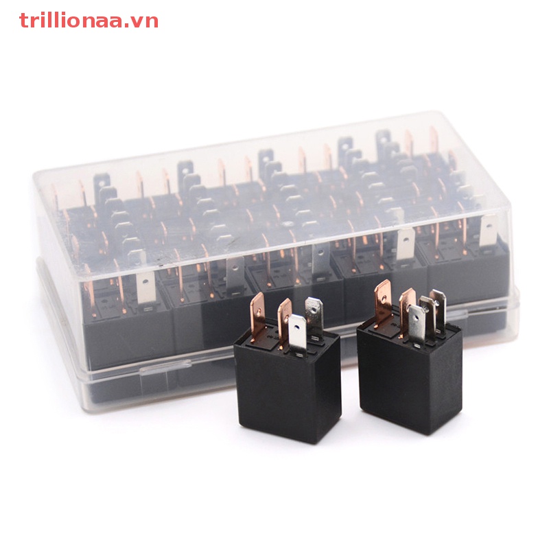Rơ Le Báo Động Ô Tô Trillionaa DC 12V 40A 1NO 1NC SPDT 4 / 5 Pins 40 Amp